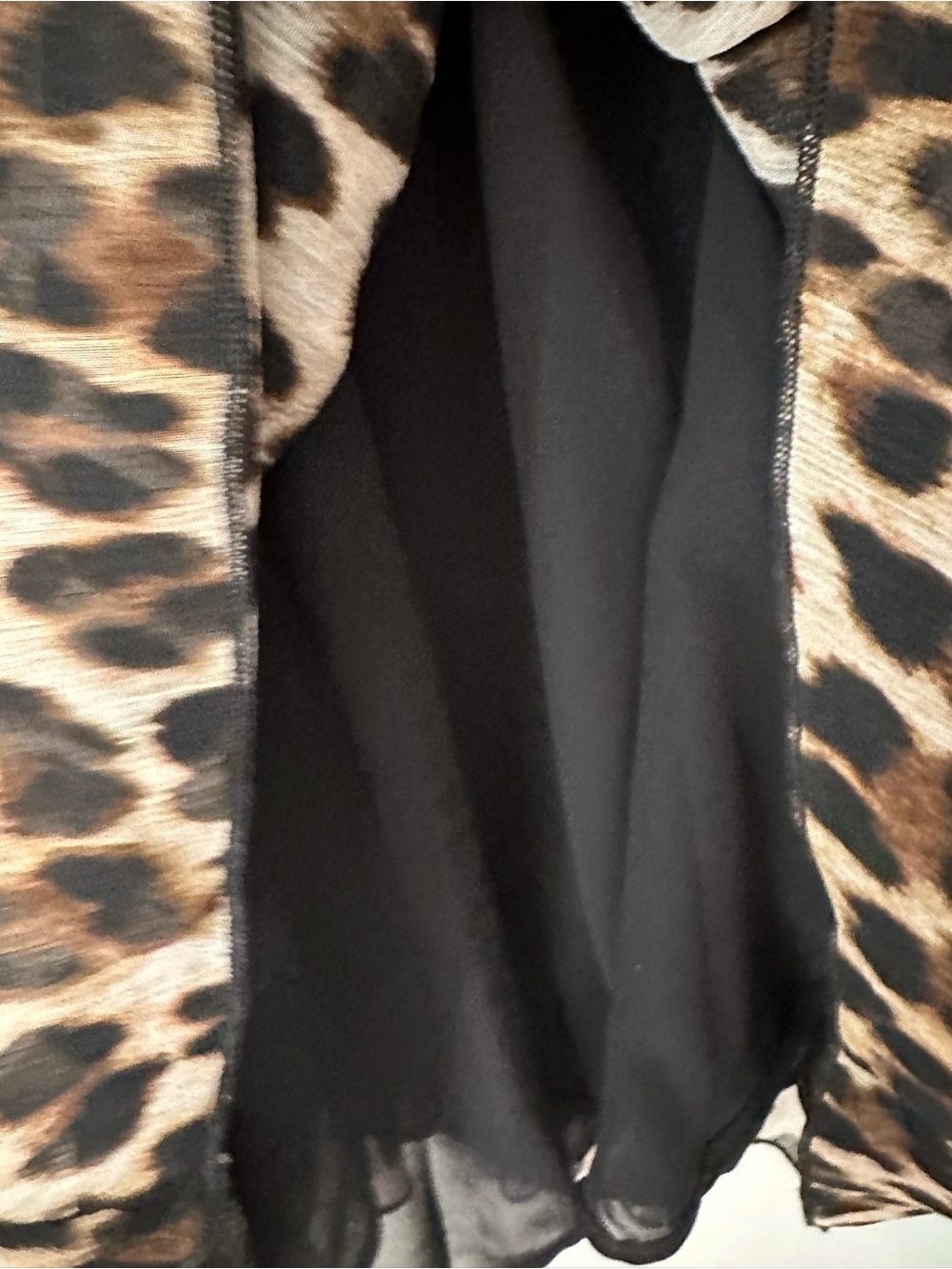 Mango Leopard Print Long-Sleeve Ruffle Dress - Picture 5 of 8